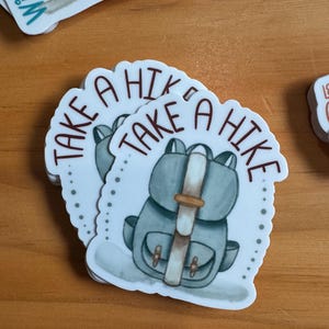 Pegatinas para actividades al aire libre, pegatinas impermeables para exteriores, pegatinas divertidas para acampar, pegatinas para hacer senderismo, pegatinas de vinilo para exteriores