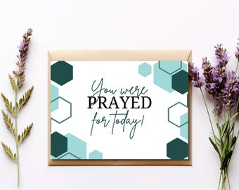 We are praying for you cards, Praying For You Card, I Prayed For You Today, Folded Prayer Cards, You Were Prayed For Today