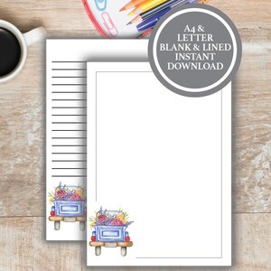 Stationery Paper Set Digital, Downloadable Stationary Paper, Printable Stationery Paper, Letter Writing Stationery