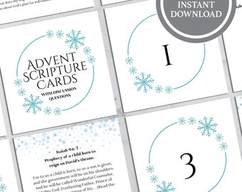 Advent For Kids, Advent Bible Reading Plan, Advent Printables, Christmas Scripture Cards, Advent Devotions For Children