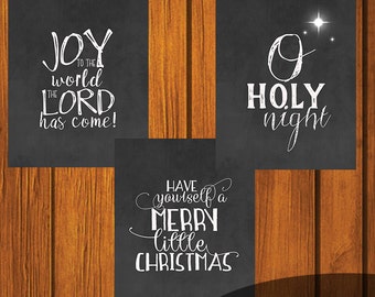 Christmas Chalkboard Instant Download