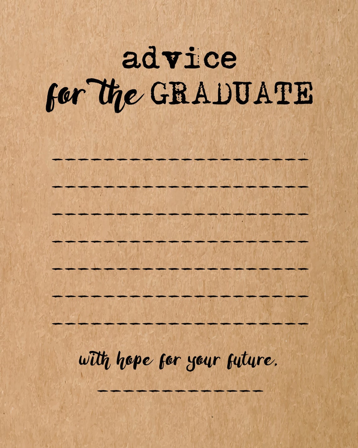 graduation-advice-card-instant-download-graduation-party-etsy