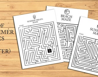 Maze Activities for Kids, Kid Activity Sheets, Summer Activity Pages, Activity Sheets For Kids, Printable Activity Sheet, Car Activity Sheet
