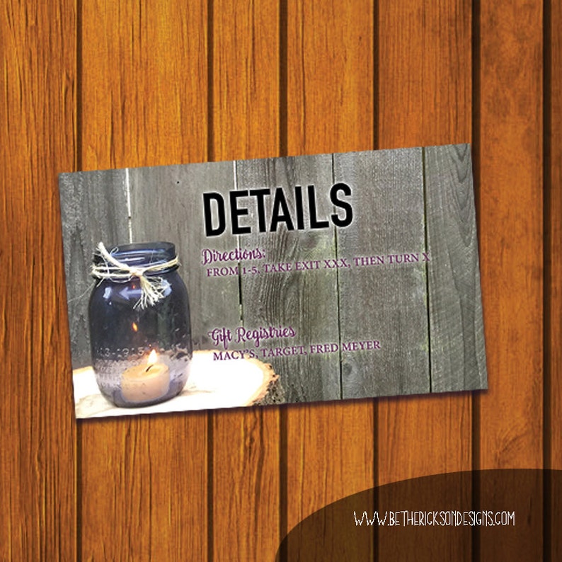 Backyard Wedding Invitation / Rustic Wedding Suite ...