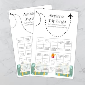 Travel Bingo Cards, Bingo Cards Printable, Bingo Cards for Kids, Kids Activity Printable, Vacation Games