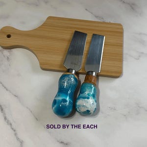 Charcuterie Utensils, Charcuterie Cheese knife, Cheese spreader, Hand Painted Cheese Knive, Charcuterie Accessories, Set of One