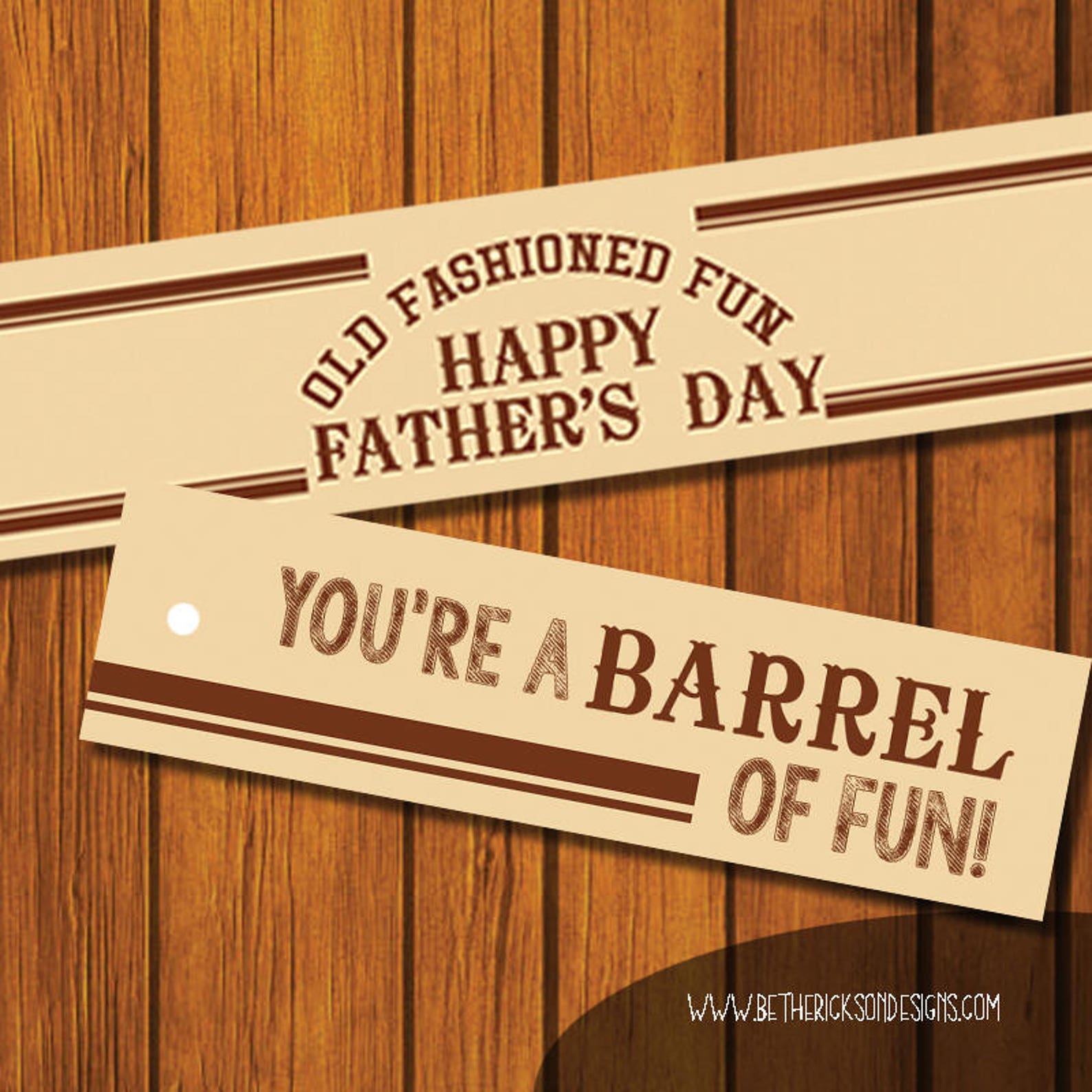 Mason Jar Printable Label / Father's Day / Your a BARREL - Etsy