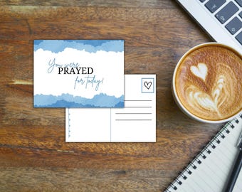 Praying For You Cards, Praying For You Printable, 5.5x4.25 Postcard, Encouragement Post Card, Encouragement Postcards, Church Prayer Card