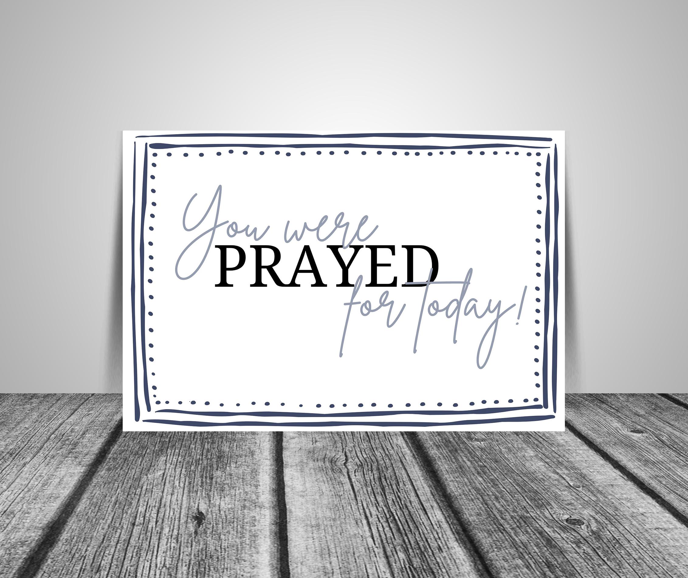 Can I Pray for You(中古品) You Were Prayed for Today, Folded Prayer Cards, We Are Praying for