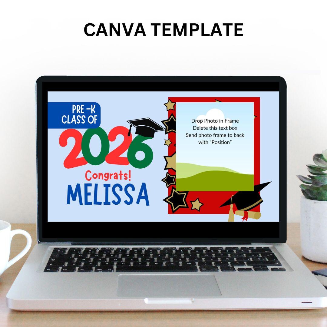 Pre-k Graduation Slideshow Template, Kindergarten Slideshow Canva ...