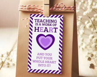 Teacher Gift Tags, Thank You Teacher Tag, Teacher Thank You Tags, Thank You Gift Tag, End of Year Teacher Thank You Gift