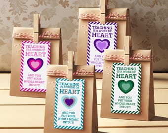 Thank You Teacher Tag, Teacher Thank You Tags, Thank You Gift Tag, Teacher Gift Tags, End of Year Teacher Thank You Gift