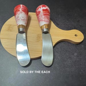 Hand Painted Cheese knife, Charcuterie Utensils, Charcuterie Accessories, Cheese spreader, Cheese Knive Cute Handles, One Knife