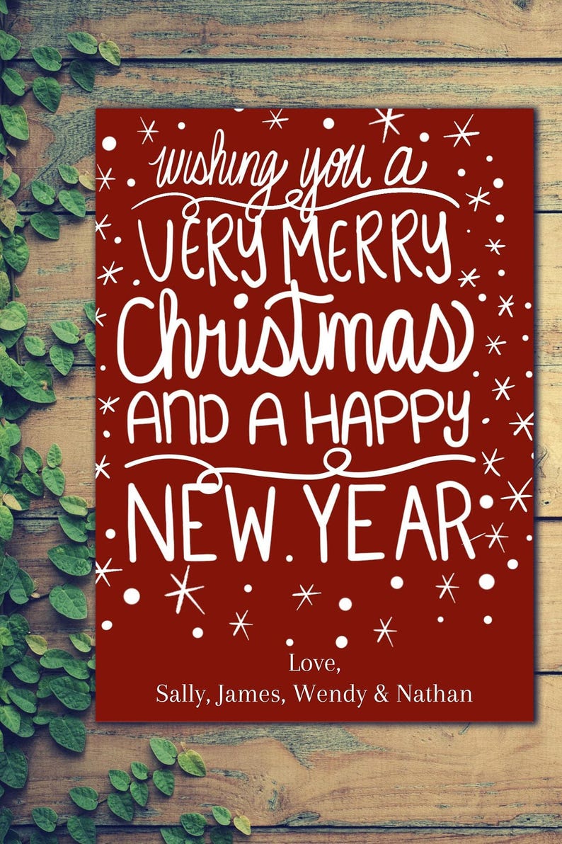 Year in Review Template, Canva Card Template, Photo Christmas Cards, Personalized Christmas Card, Merry Christmas Card Canva Template image 2
