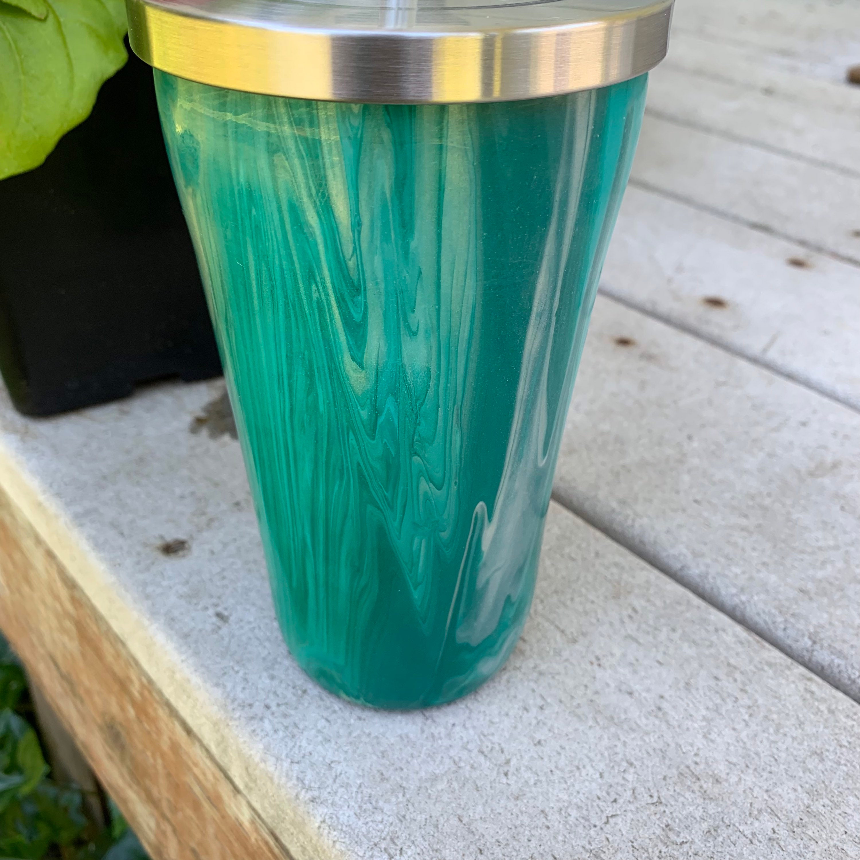 Fluid Art Tumblers Personalized. Acrylic Painted. Resin Etsy Australia