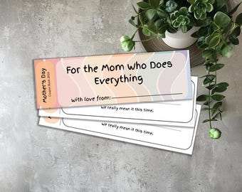 Mother's Day Coupon Book Editable, Mom Coupon Book Digital Download, Mother's Day Gift, Coupon Books For Mom Digital, Canva Coupon Book