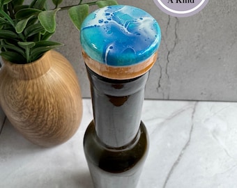Wine Cork Stopper, Small Bottle Cork, Hand Painted Wine Bottle Stopper, Bottle Stopper Art, Wine Stopper Pretty, Stopper, housewarming gift