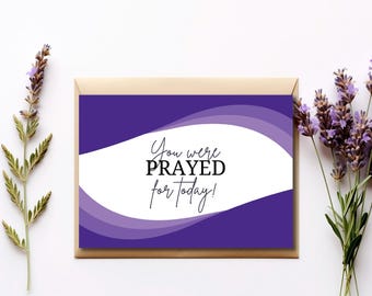 I Prayed For You Today, We are praying for you cards, Praying For You Card, Folded Prayer Cards, You Were Prayed For Today