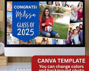Graduation Slideshow Template 2025, Graduation Slideshow Video, Slideshow Template Canva, Canva Slideshow Template, Graduation Powerpoint