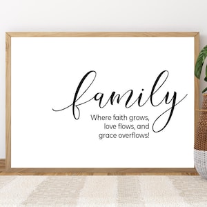 Family Definition Digital Print, Family Quote Wall Art, Family Wall Saying Printable, Family Definition 8x10, Christian Art Digital Download
