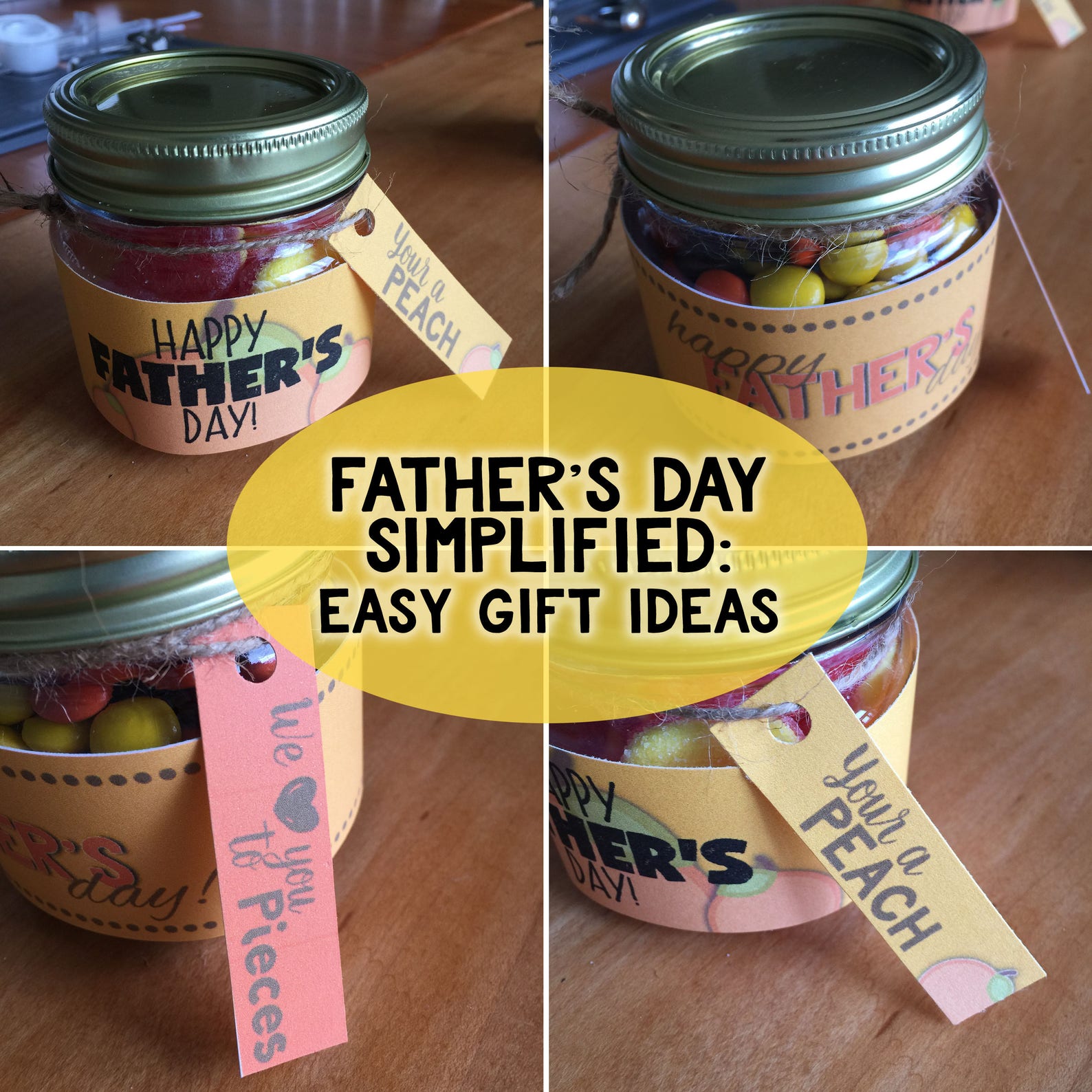 Mason Jar Printable Label / Father's Day / Your a BARREL - Etsy