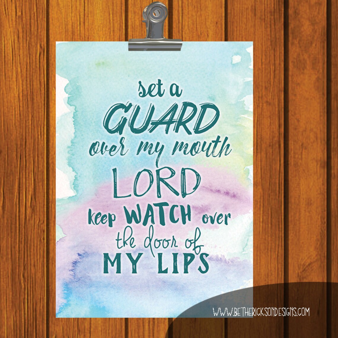 Bible Verse Print / 5x7 Print / Inspirational Print / - Etsy
