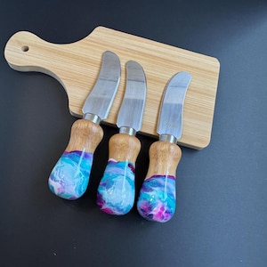 Charcuterie Cheese knife, Cheese spreader, Hand Painted Cheese Knife, Charcuterie Accessories, Cheese knive cute handles, Set of One