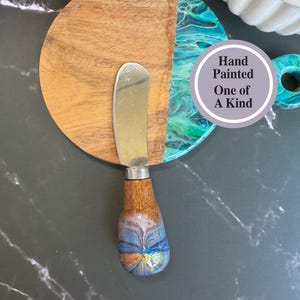 Cheese knife wooden handle, Cheese Knive Home Decor, Charcuterie Utensils, Charcuterie Accessories, Cheese spreader, Butter Knife