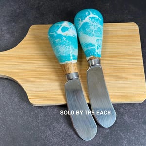 Cheese Knives Cute Handles, Charcuterie Utensils, Charcuterie Accessories, Cheese spreader, Hand Painted Cheese knife, sold by each