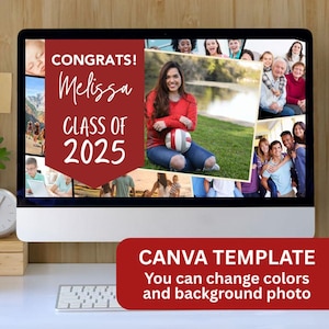 Graduation Slideshow Video, Graduation Slideshow Template 2025, Slideshow Template Canva, Canva Slideshow Template, Graduation Powerpoint