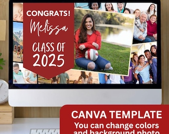Graduation Slideshow Video, Graduation Slideshow Template 2025, Slideshow Template Canva, Canva Slideshow Template, Graduation Powerpoint