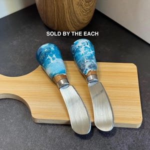 Charcuterie Utensils, Charcuterie Accessories, Cheese spreader, Hand Painted Cheese knife, Cheese Knive Cute Handles, set of one