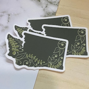 Adesivos para atividades ao ar livre, adesivos para atividades ao ar livre à prova d'água, adesivos do estado de Washington, adesivos de aventura, adesivos de vinil para atividades ao ar livre, adesivos para garrafas de água