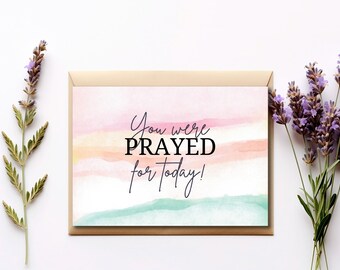 Praying For You Card, Folded Prayer Cards, We are praying for you cards, I Prayed For You Today, You Were Prayed For Today