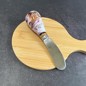 Cheese Knive Cute Handles, Charcuterie Utensils, Charcuterie Accessories, Cheese spreader, Hand Painted Cheese knife, Set of 1