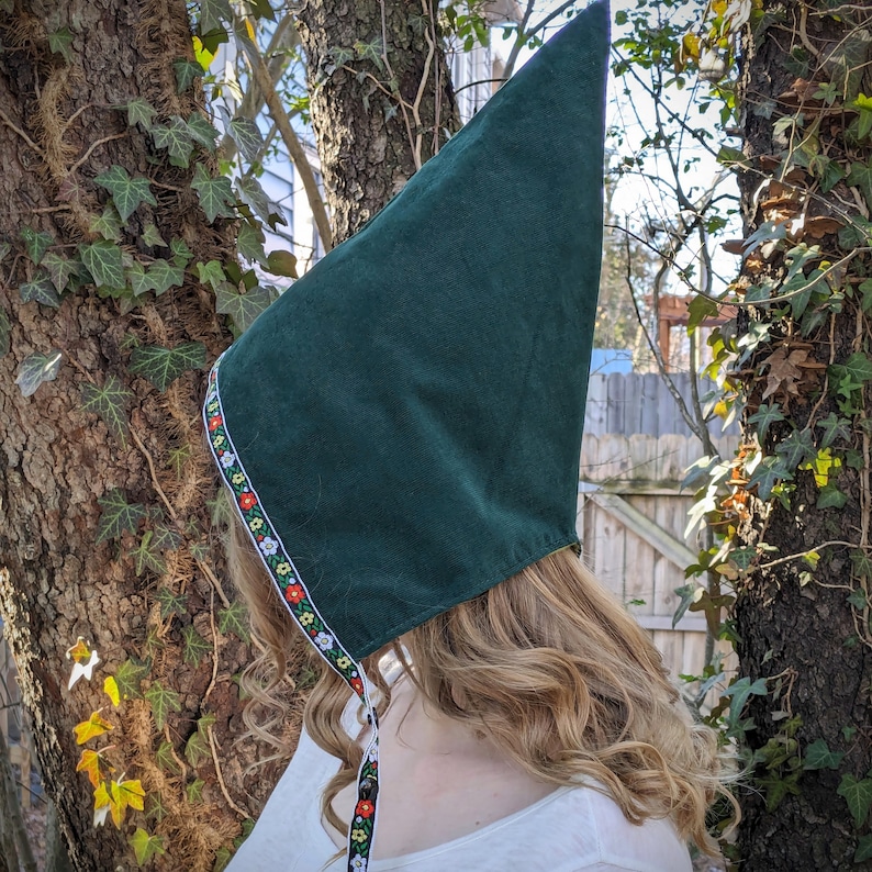 Green Garden Gnome Pixie Hat Baby Bonnet, Girls Baby Toddler Hat, Elf ...