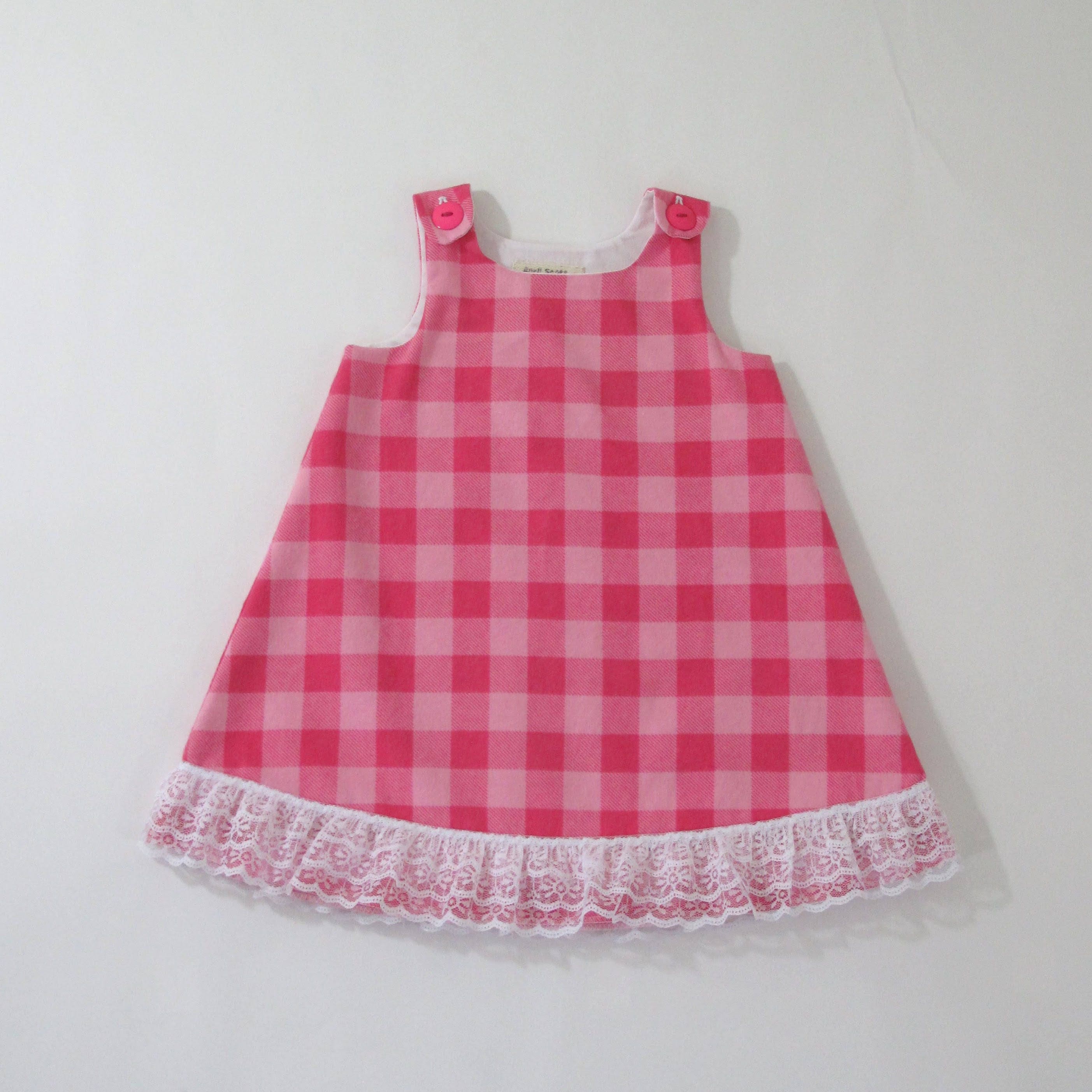 Pink Plaid Flannel Girl Dress - Etsy