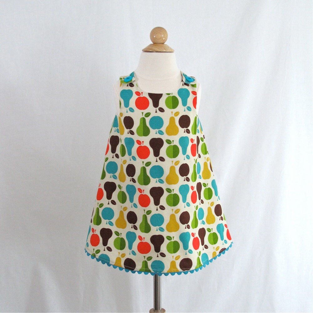 Apple Girls Dress Pear Toddler Dress Baby Girl Dress Etsy