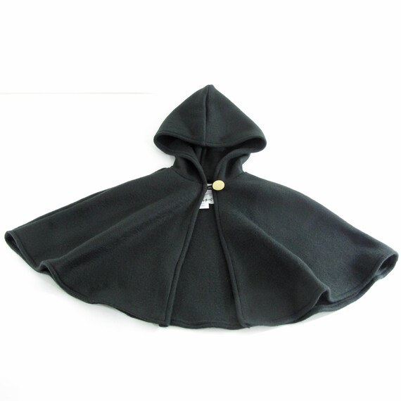 Kids Black Hooded Cloak Warm Fleece Halloween Costume Cape Witch Magician Medieval Viking Cosplay Coat Boys Girls Baby Toddler Etsy