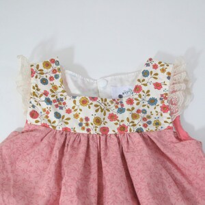 Girls Dress Cottagecore Baby Toddler Dress, Girls Maxi Heirloom Pinafore, Floral Cotton Sundress, Tea Party Dress 12M-18M-2T-3T-4T