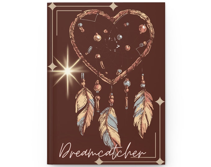 Dreamcatcher, Brown, Sparkle Journal - Hardcover Journal Matte