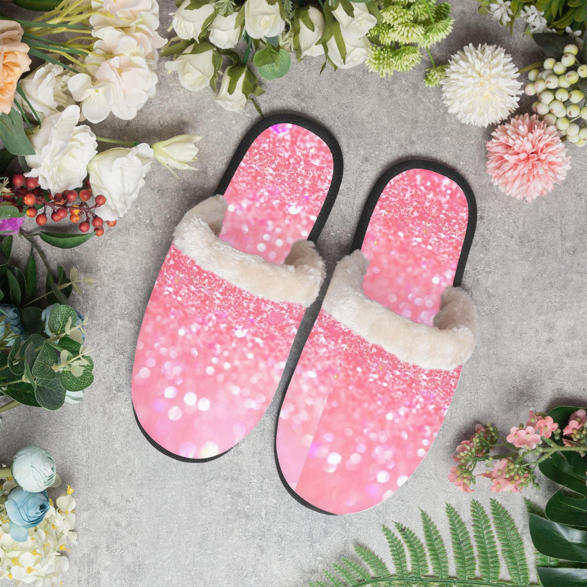 Glitter slippers womens outlet