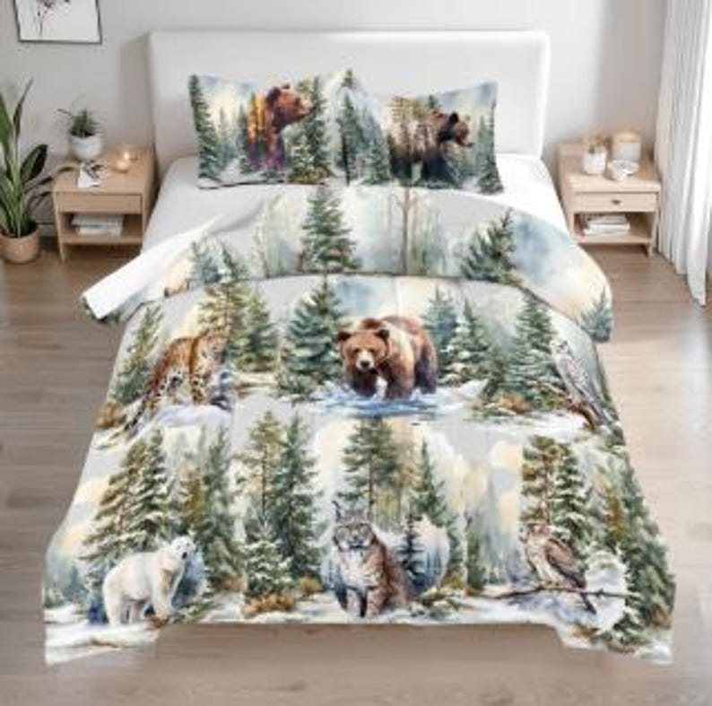 Woodland Animals Comforter Set Woodland Animals Comforter Set
