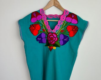 Floral Embroidered Woman's Top