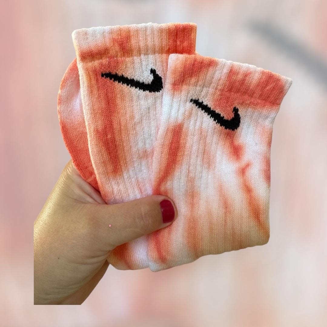 nike socks with orange swoosh