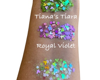 Disney Inspired Glitter Hair Gel,Princess, Rapunzel, Face, Party, Costume,Running, Cheer, Homecoming, Holographic,Disney,Mouse, Silver,