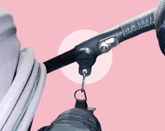 Cybex-compatible Stroller Clips + Airtag holder