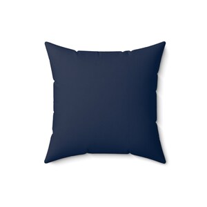 Insert and Cover Blue Solid Spun Polyester Square Pillow, Mix and Match Color Coordinated Accent Pillows