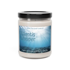 ATLANTIS WHISPER Scented Soy Candle, 9oz All Occasions Gift