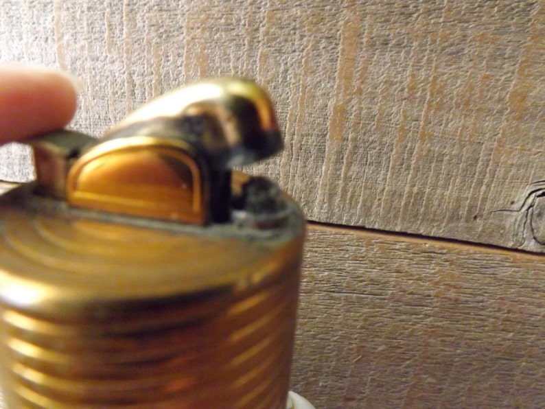 Vintage Evans Table Lighter Coffee Table Lighter Purple Rose Etsy